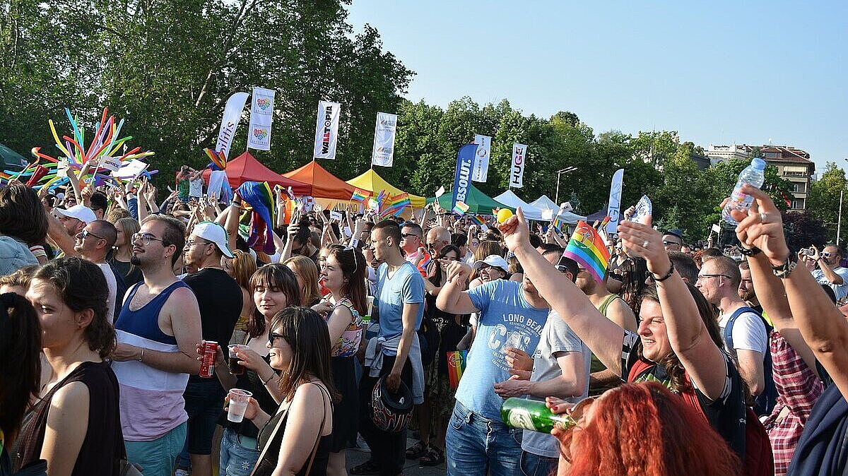 Manifestación de orgullo LGBTI en Sofía