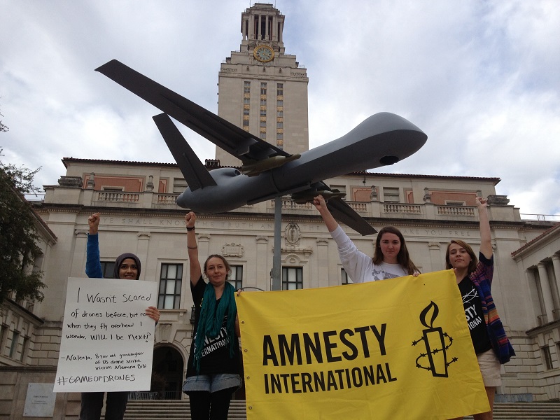 Amnistía Internacional en su lucha contra los drones de combate