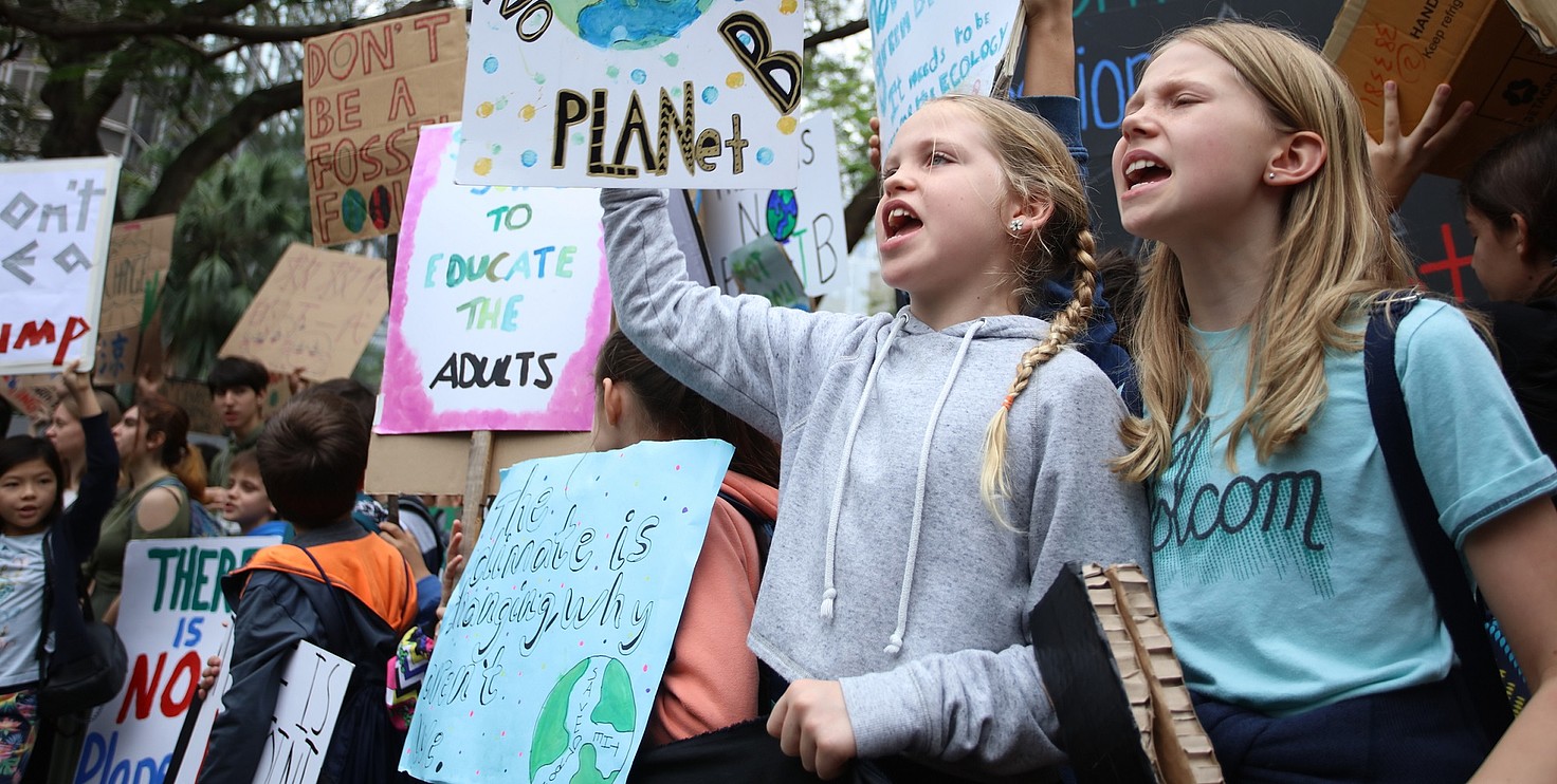 Estudiantes manifestándose