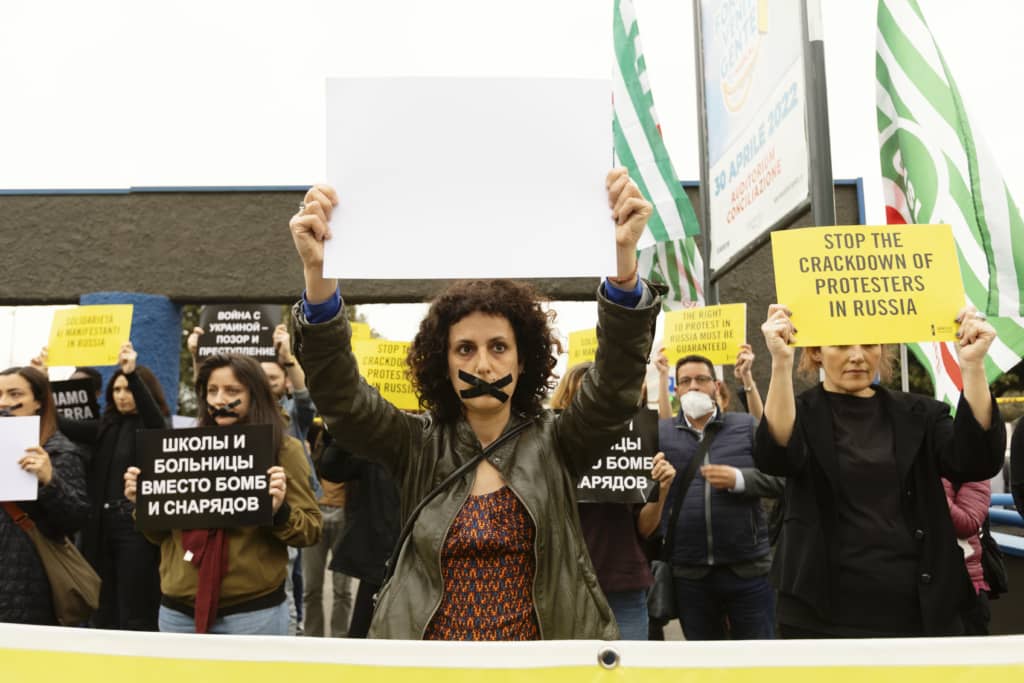 Movilización de Amnistía Internacional Italia 
