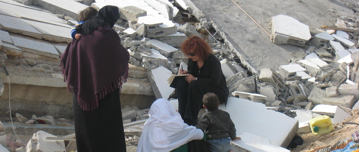 Nuestra investigadora Donatella Rovera en Gaza, 2009