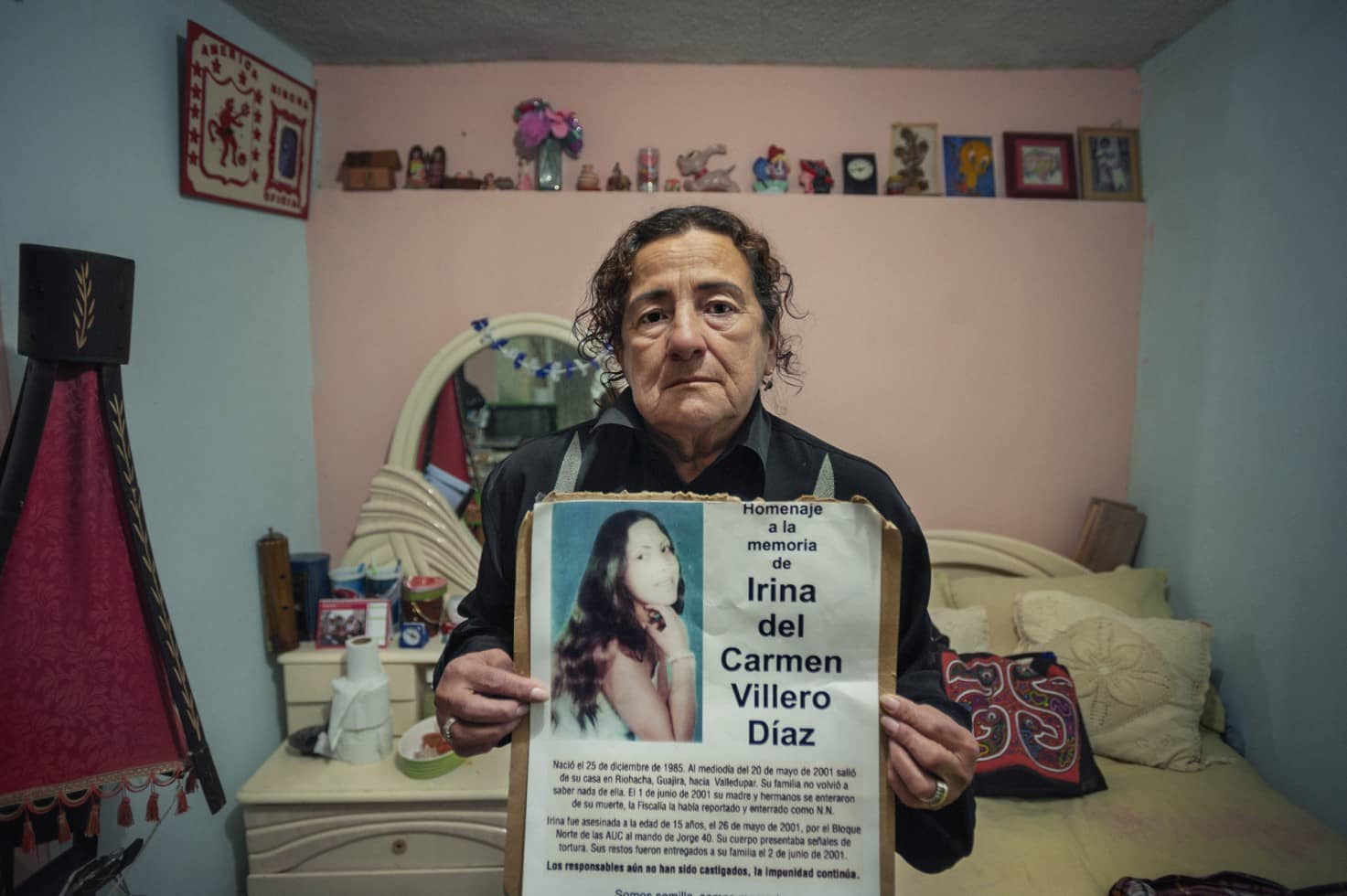 Blanca Nubia pide justicia por el secuestro, violación y asesinato de su hija a manos de paramilitares