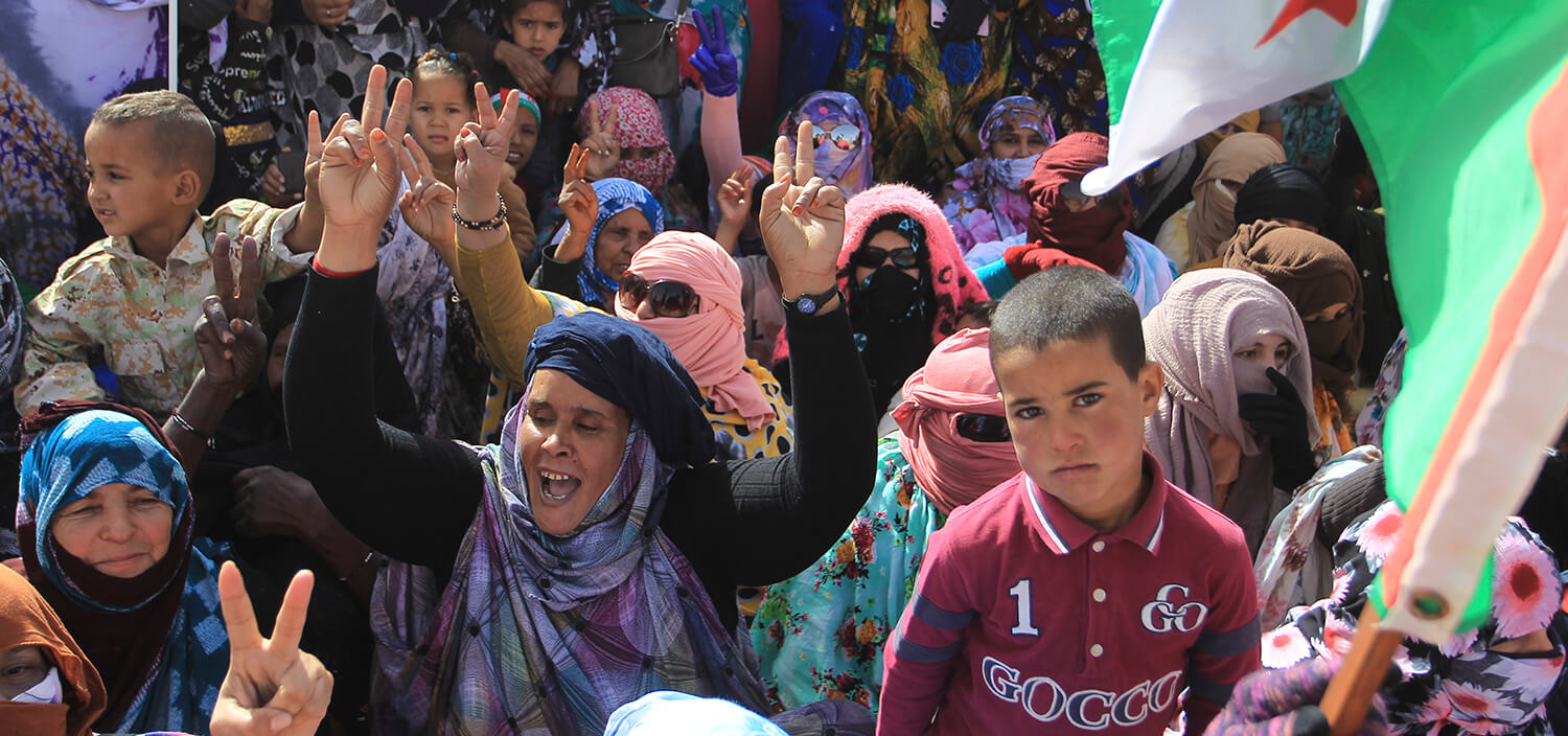 Muchas personas saharauis se refugiaron en Tinduf, Argelia