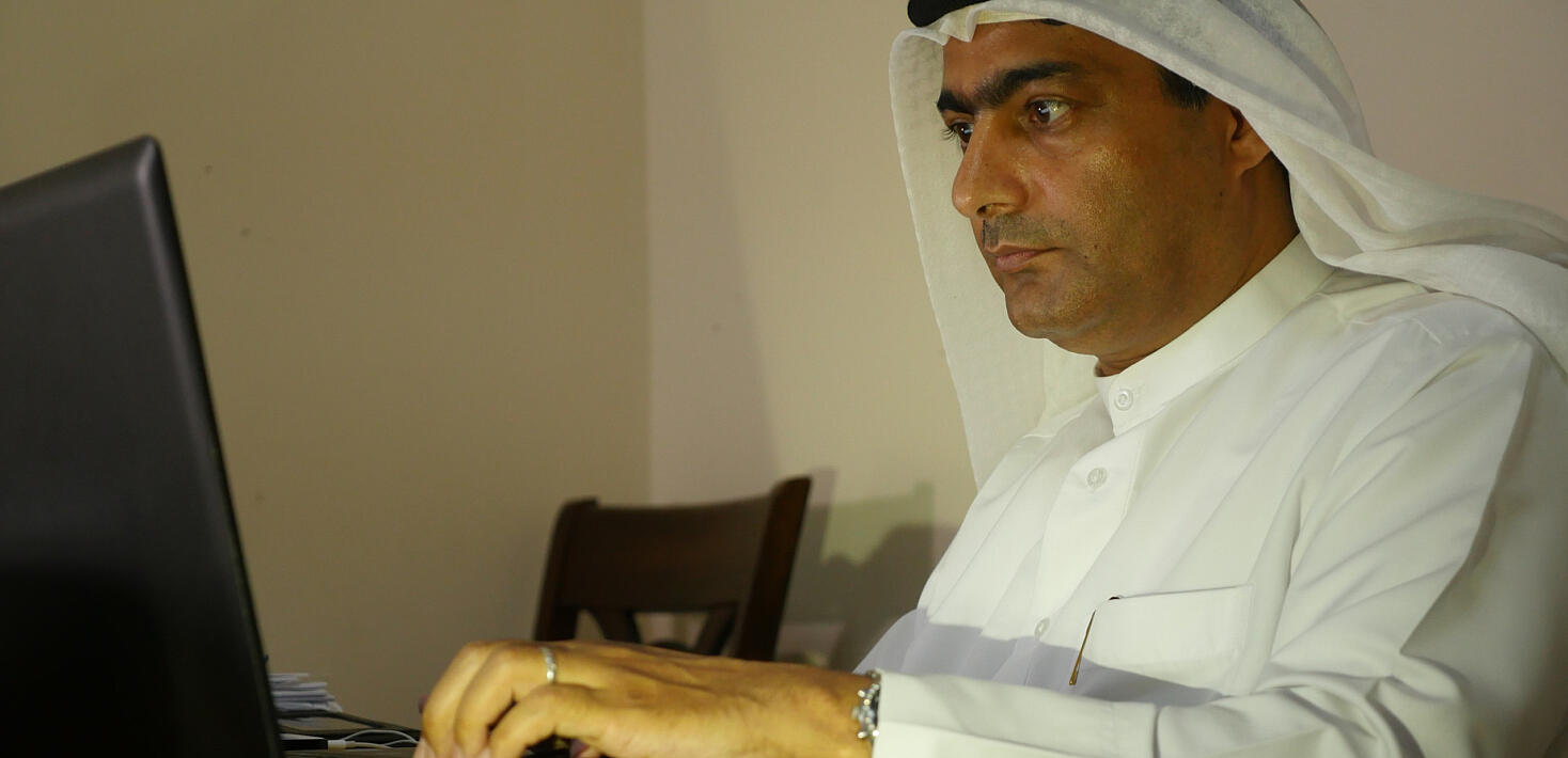 Imagen del defensor de derechos humanos, Ahmed Mansoor 