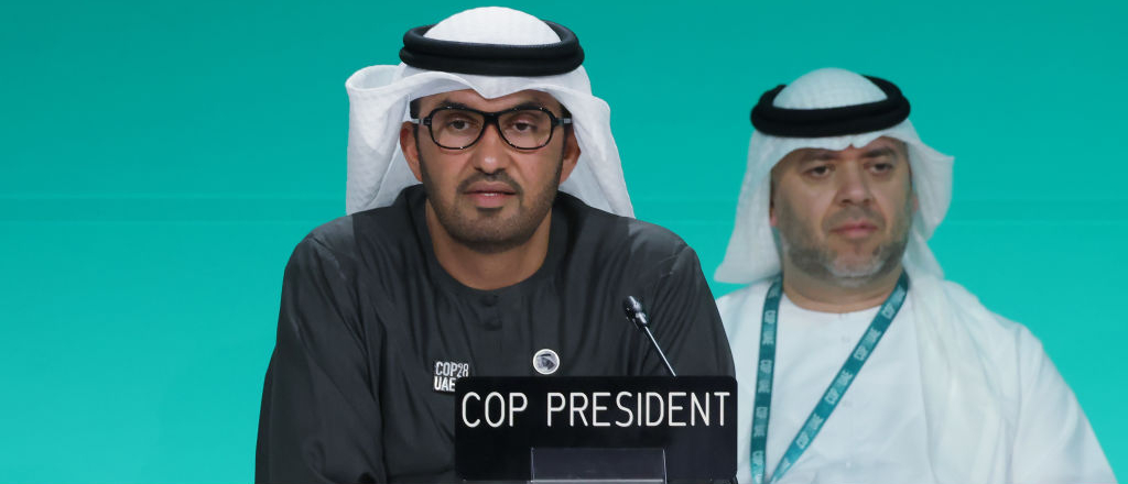 imagen del presidente de la COP28
