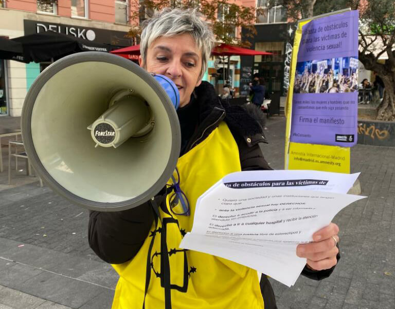 Marta es activista de Amnistía Internacional