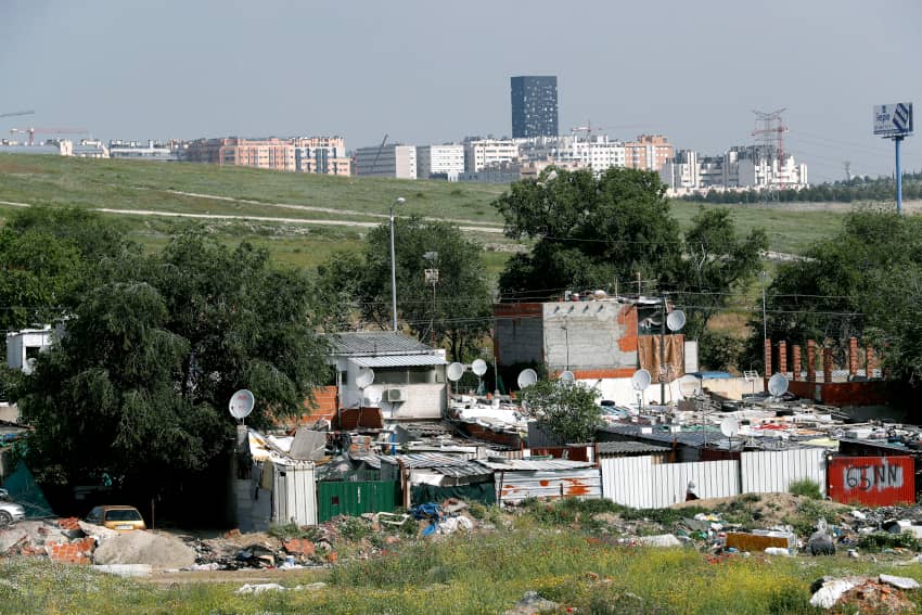 Una imagen de la Cañada Real en Madrid