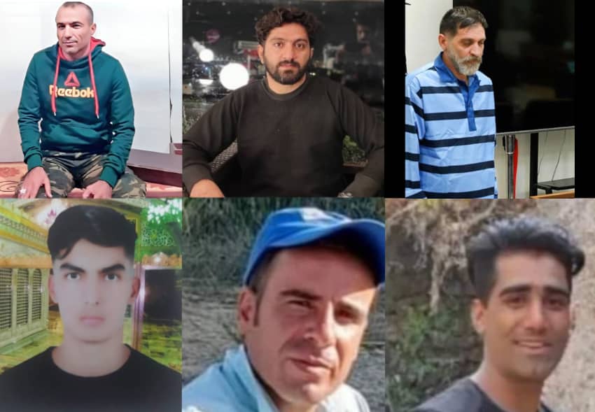 Seis hombres condenados a muerte en Irán