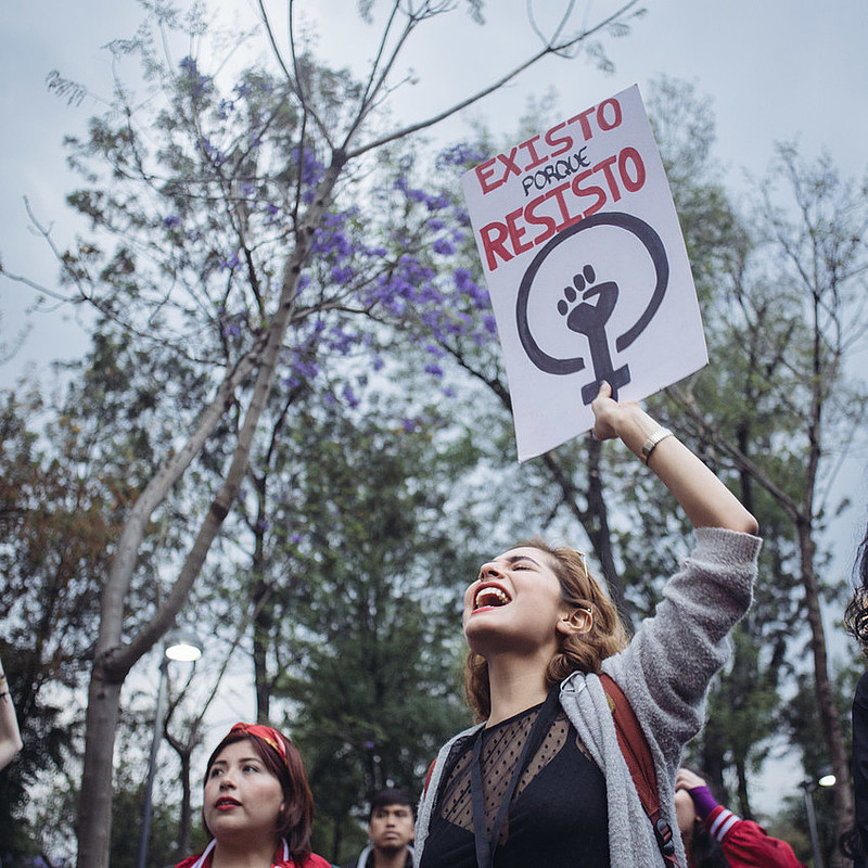 Mujeres protestan contra la violencia sexual