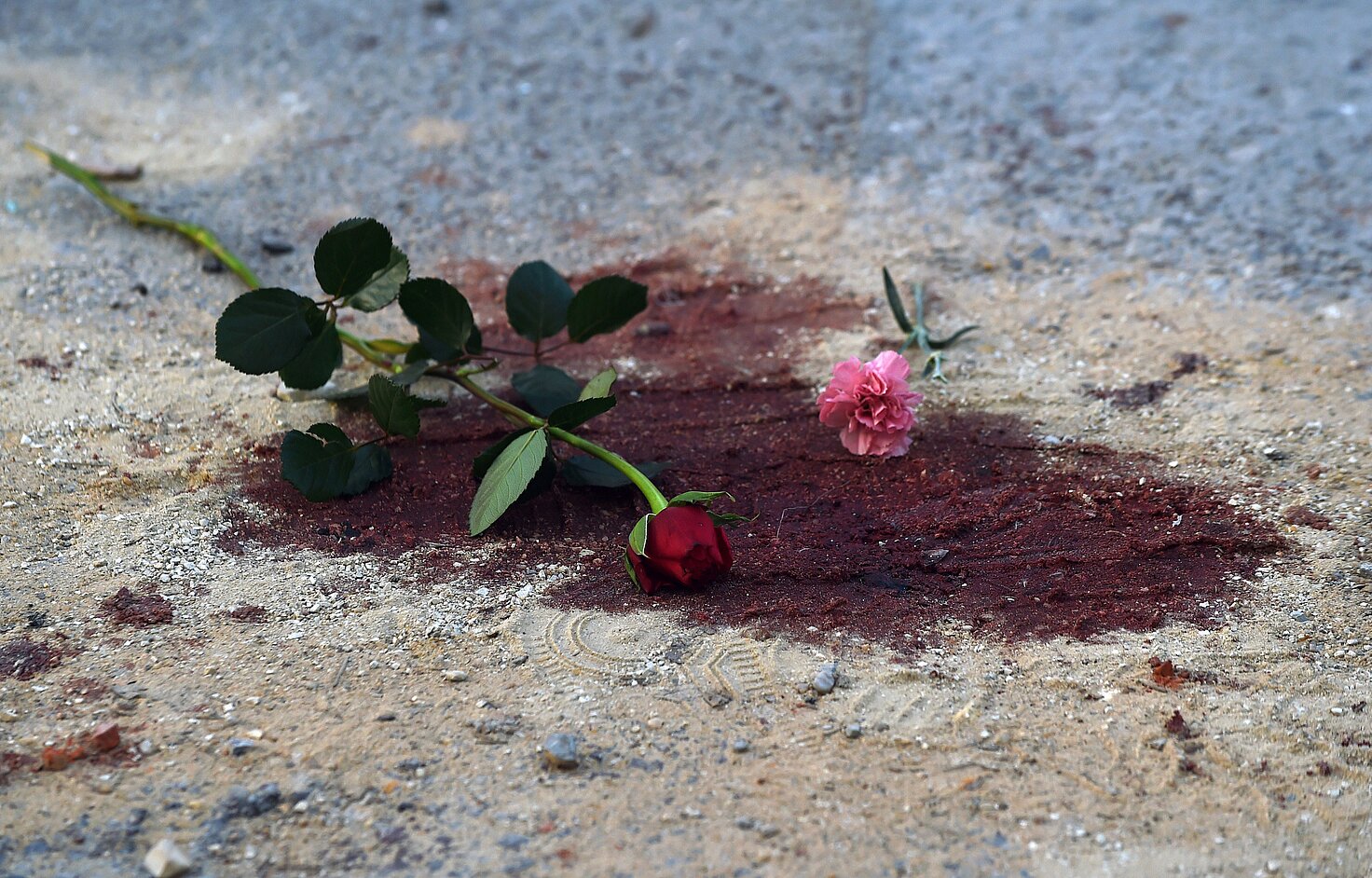Sangre en el suelo tras el atentado mortal contra turistas en el Museo del Bardo, Túnez, marzo de 2015. © FADEL SENNA/AFP/Getty Images