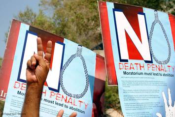 Protesta contra la pena de muerte en Pakistán