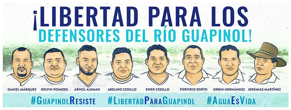 Los ocho defensores de Guapinol
