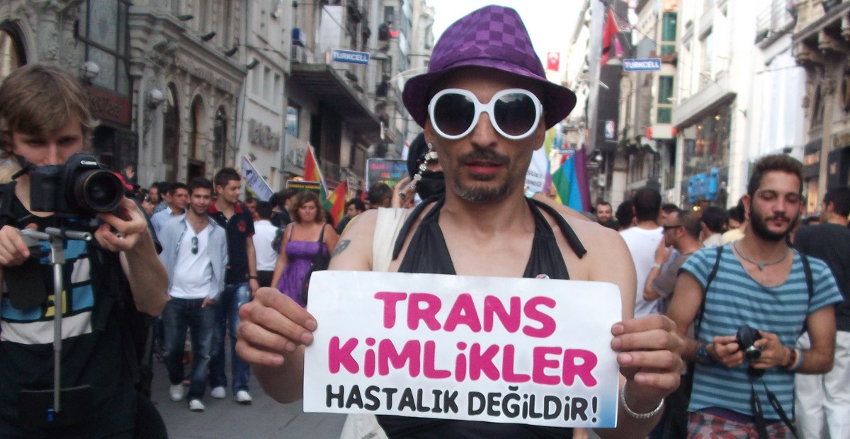 Manifestación en Turquía a favor de la comunidad trans.