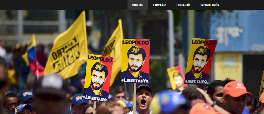 Manifestantes piden la liberación de Leopoldo López