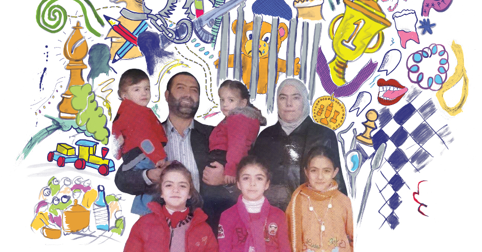 Rania Alabbasi y su familia 