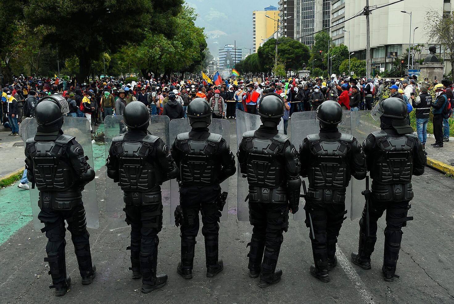 imagen de una manifestación en Quito en 2022