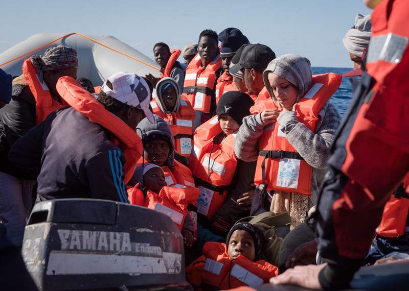 Rescate de personas refugiadas y migrantes por el Sea-Watch 3 en el Mediterráneo central