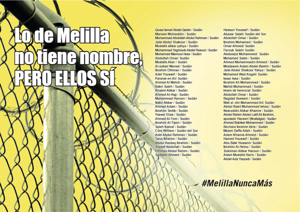 Lo de Melilla no tiene nombre, pero ellos sí