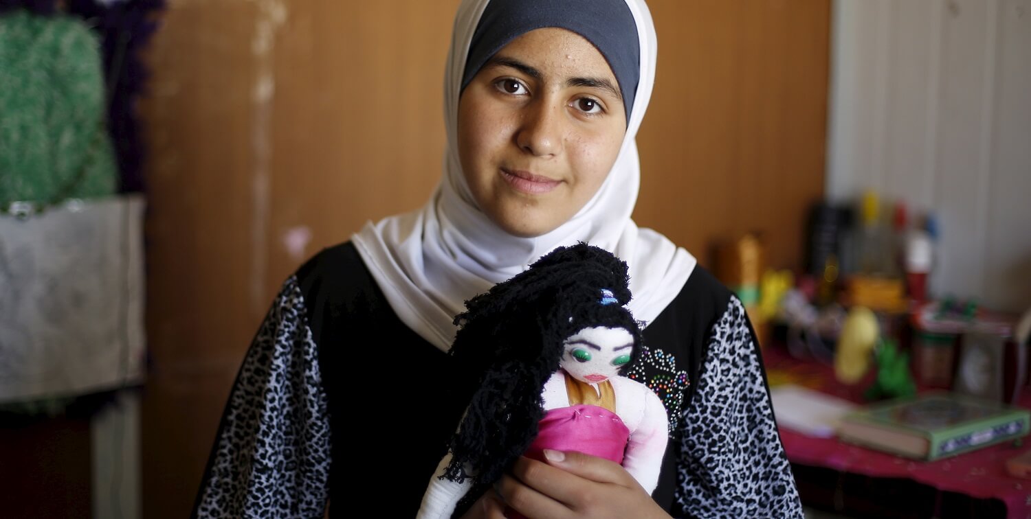 Joven siria que lanzó una campaña contra el matrimonio infantil