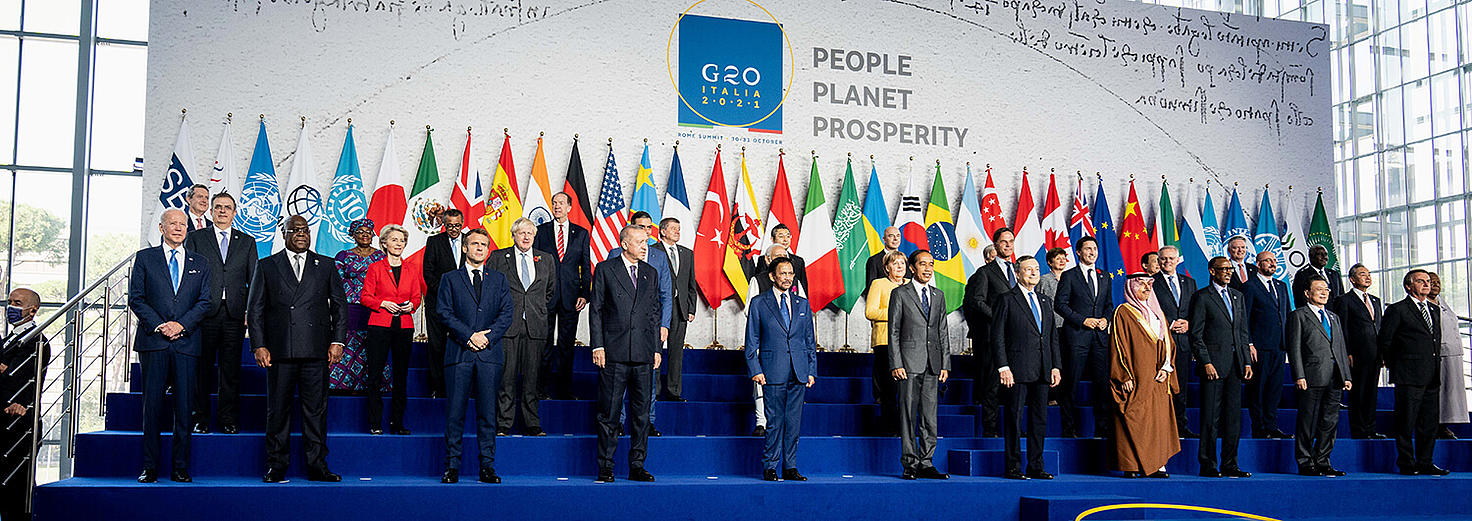 Foto de familia de los miembros del G20