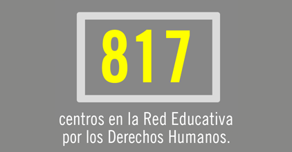 817 centros en la Red Educativa por los derechos humanos
