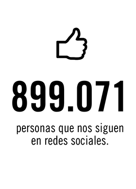 899071 personas nos siguen en redes sociales