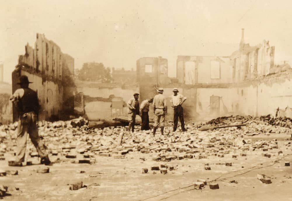 Los restos del Teatro Dreamland en Tulsa