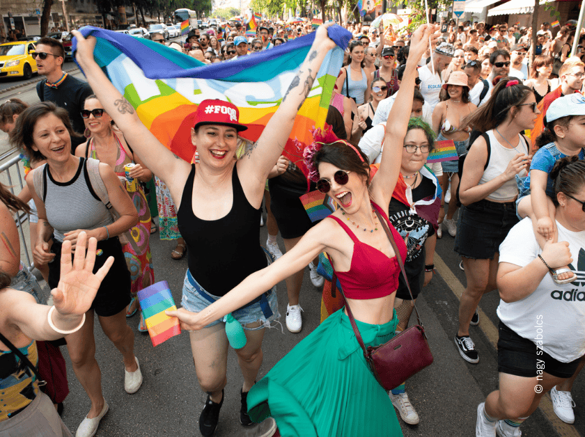 Celebración del Orgullo en Budapest en 2023.