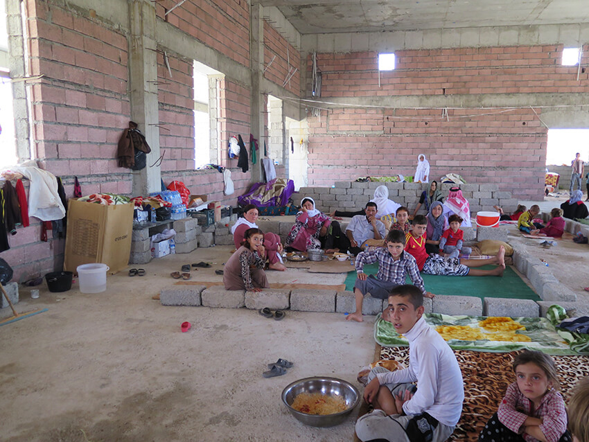 Campo de desplazados con lamentables condiciones en Irak