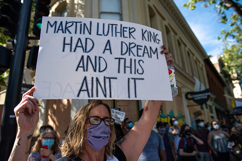 Recuerdo de Martin Luther King con una de sus frases más célebres