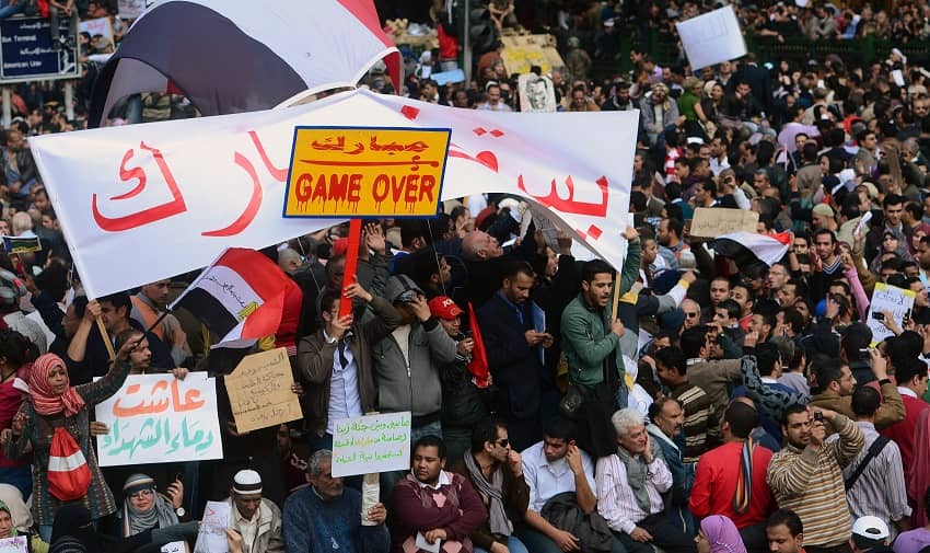 Las manifestaciones en la plaza de Tahrir en Egipto son un símbolo de la Primavera árabe