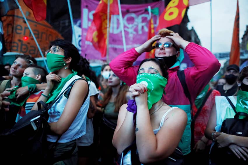 Desde finales de diciembre de 2020, el aborto es legal en Argentina