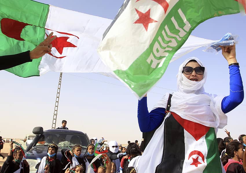 República Árabe Saharaui Democrática establecida por el frente polisario