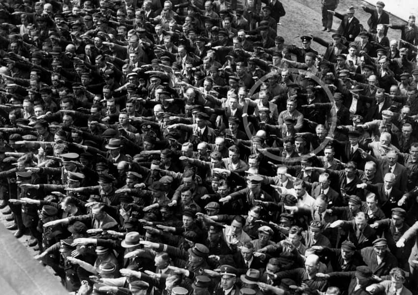 El saludo "no" nazi, una foto icónica