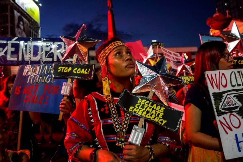 Manifestación contra el cambio climático, tema que debatirán 198 Estados en la COP28