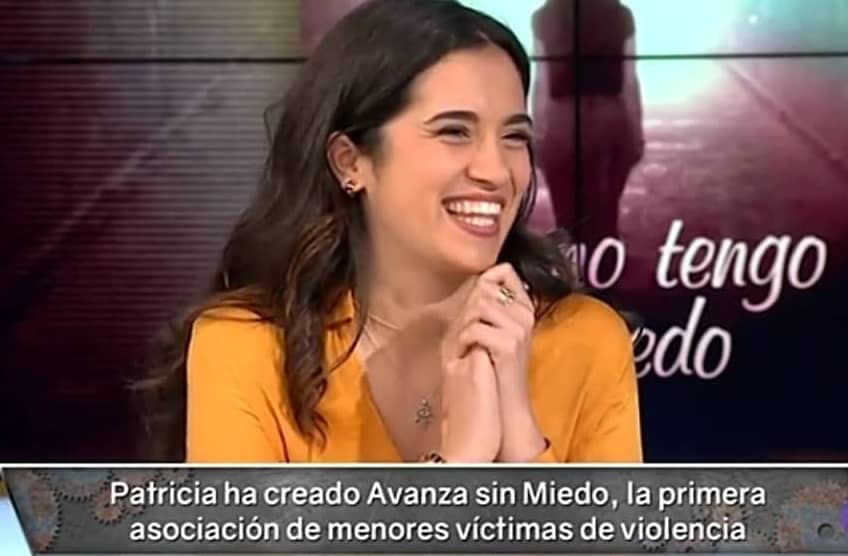 Imagen de Patricia Fernández en un programa de televisión