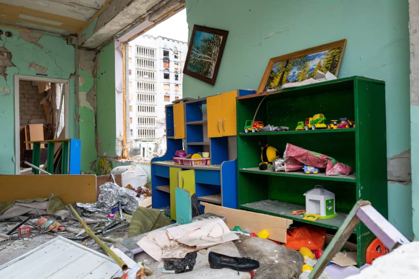 Una habitación que era antes un jardín de infancia