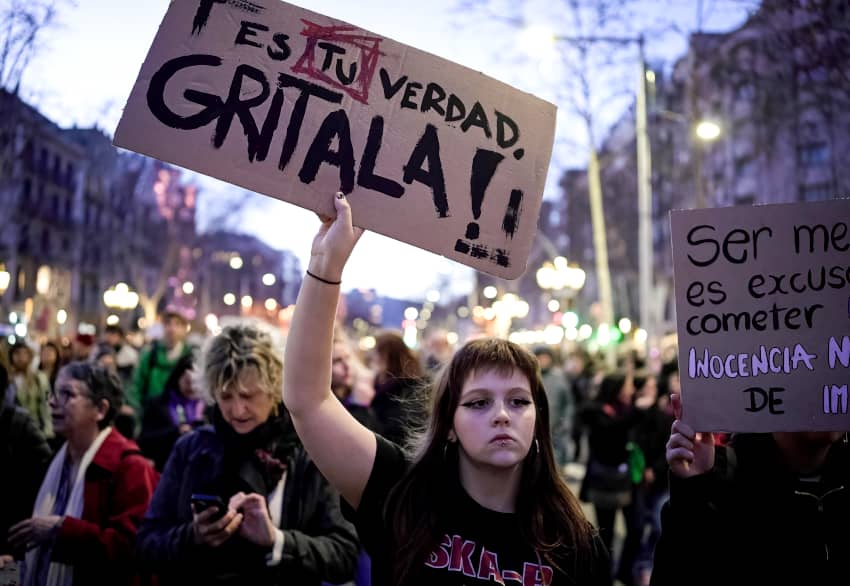 Manifestación del 8M en Barcelona