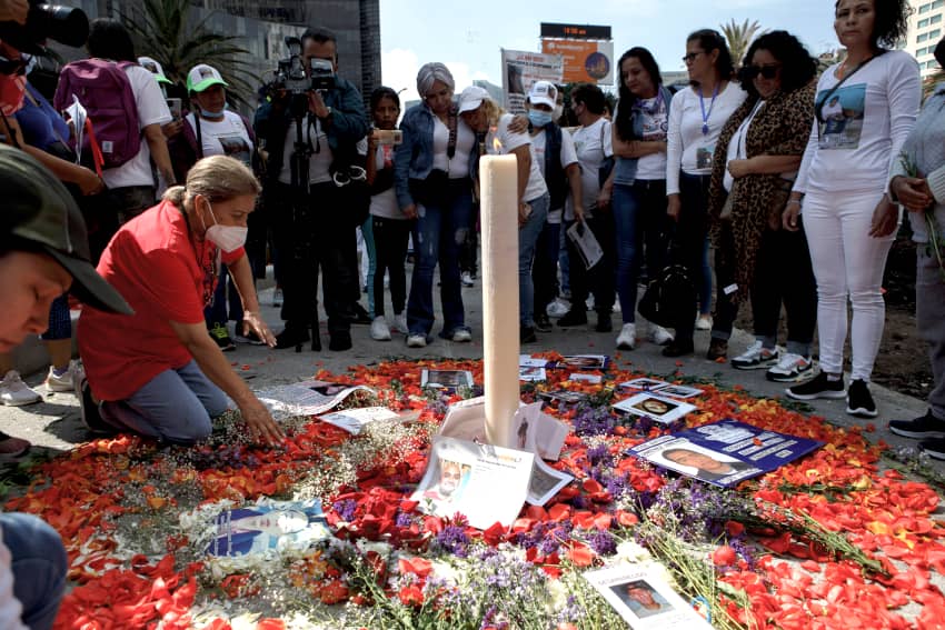 Vigilia en solidaridad con los familiares de personas desaparecidas