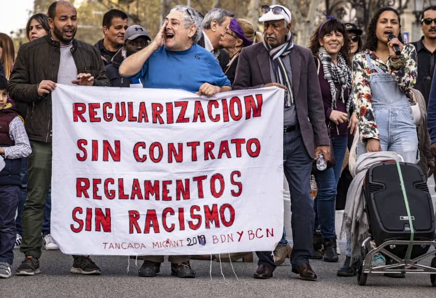 Manifestación en Barcelona. Los múltiples tipos de racismo