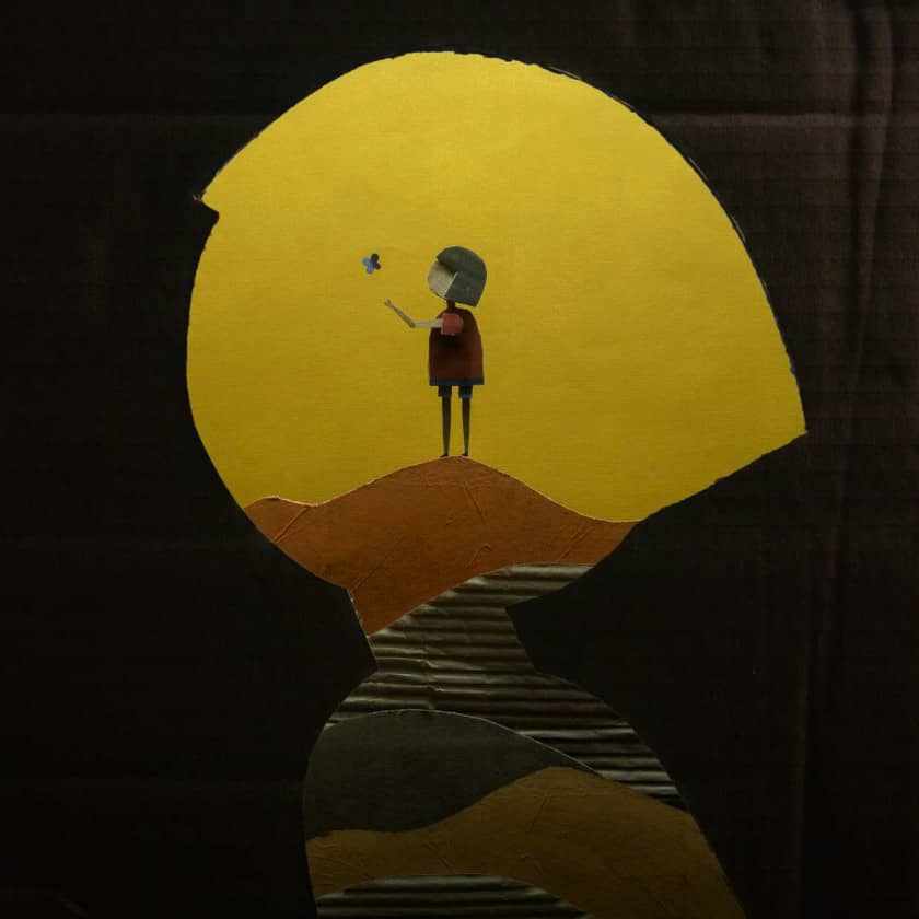 Ilustración en que se ve una niña