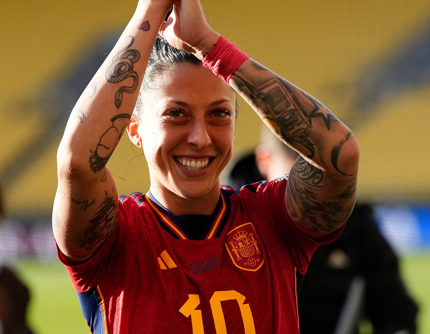 La jugadora de la selección española de fútbol, Jennifer Hermoso.